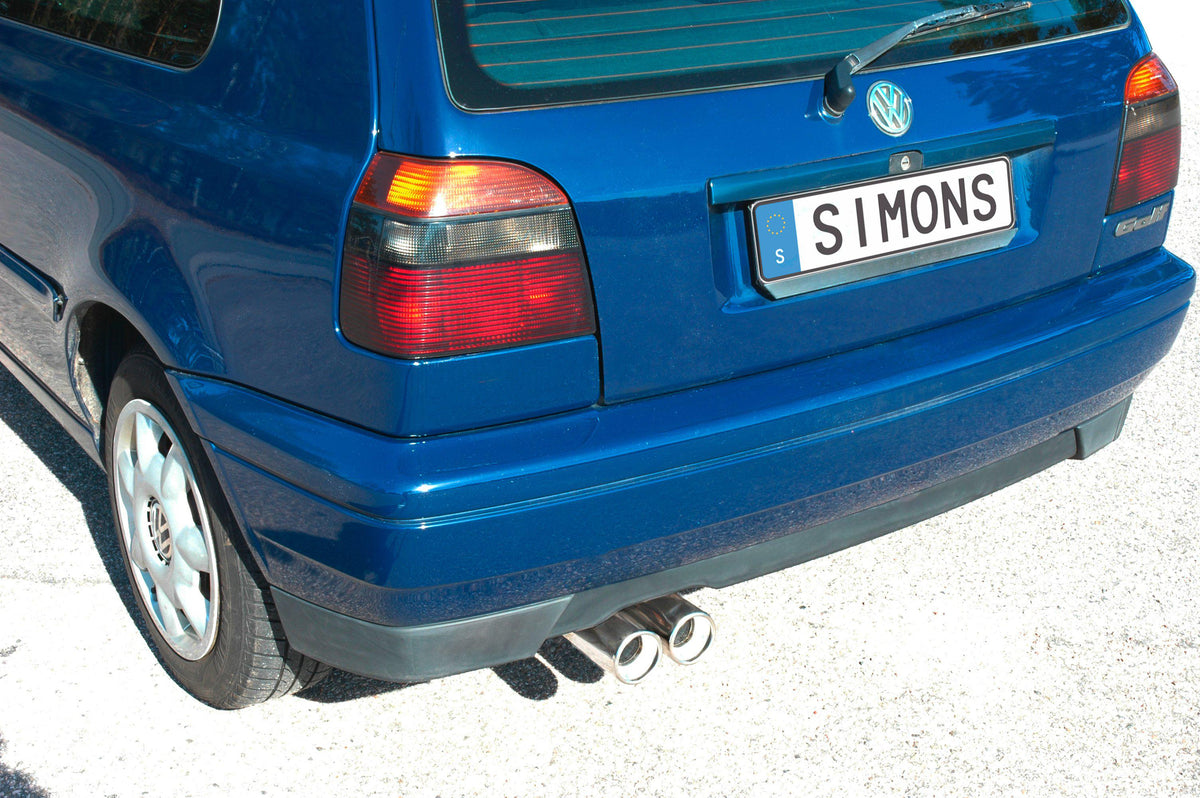 Sportovní výfuk Simons – VOLKSWAGEN Golf III 1.4/1.6/1.8/1.9D/1.9TD/1.9TDI/2.0/2.8 VR6 (1991–1997) - 026-HR