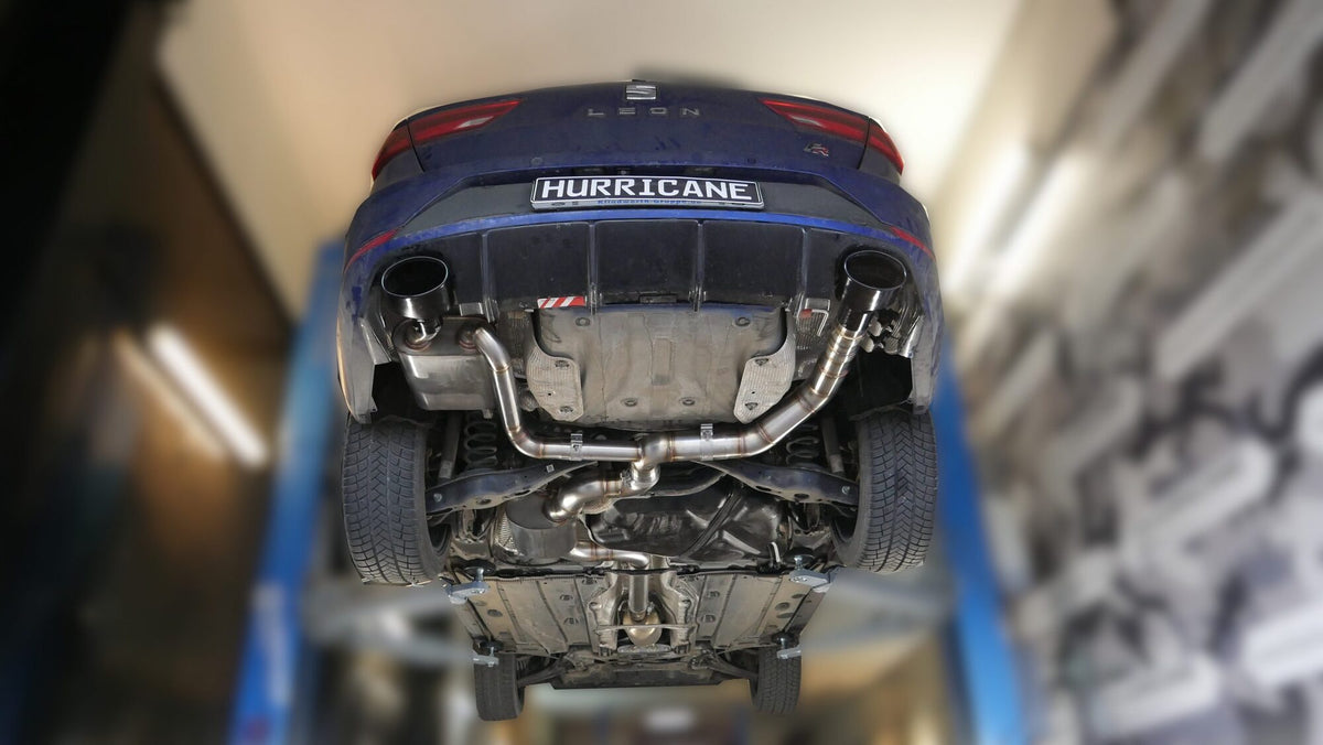 Sportovní klapkový výfuk Hurricane 3,5″ – Seat Leon FR 190 k s OPF ST s OPF 5F verze V3