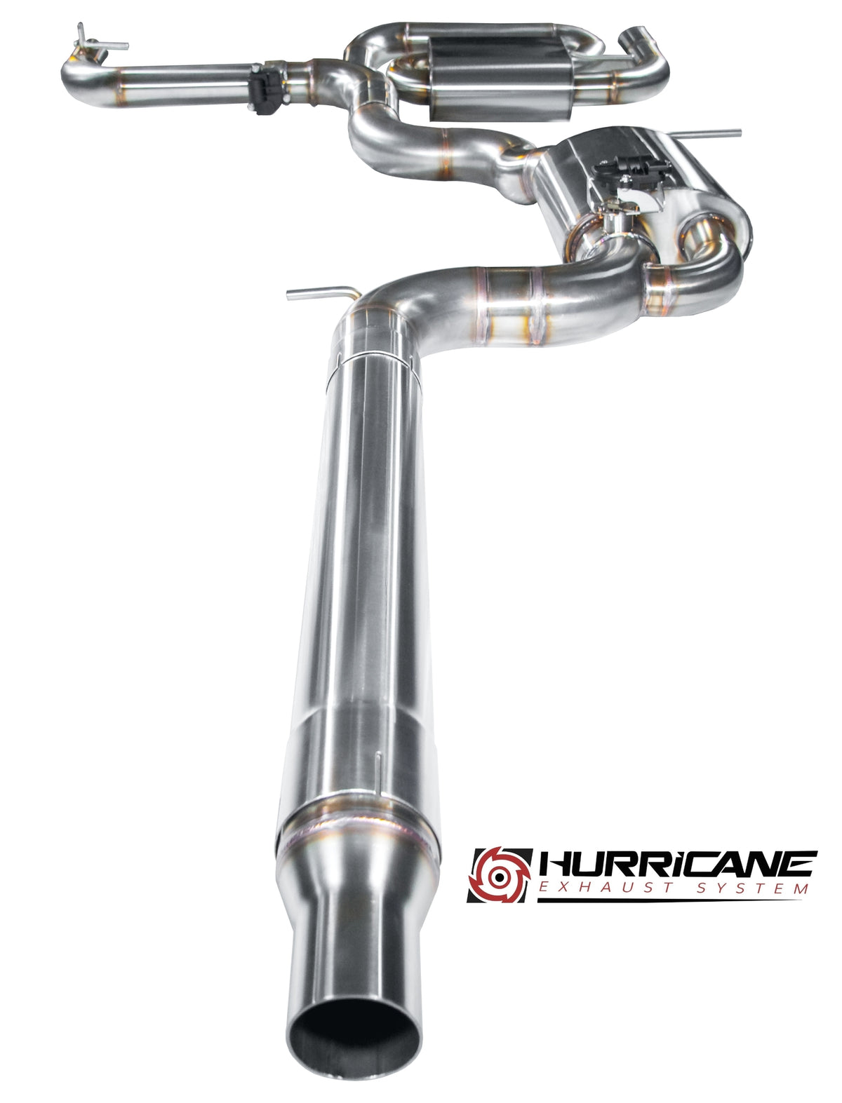 Sportovní klapkový výfuk Hurricane 3,5″ – VW Golf 6 GTI 211 k verze V3
