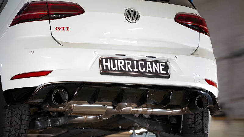 Sportovní klapkový výfuk Hurricane 3,5″ – VW Golf 7.5 GTI facelift verze V3