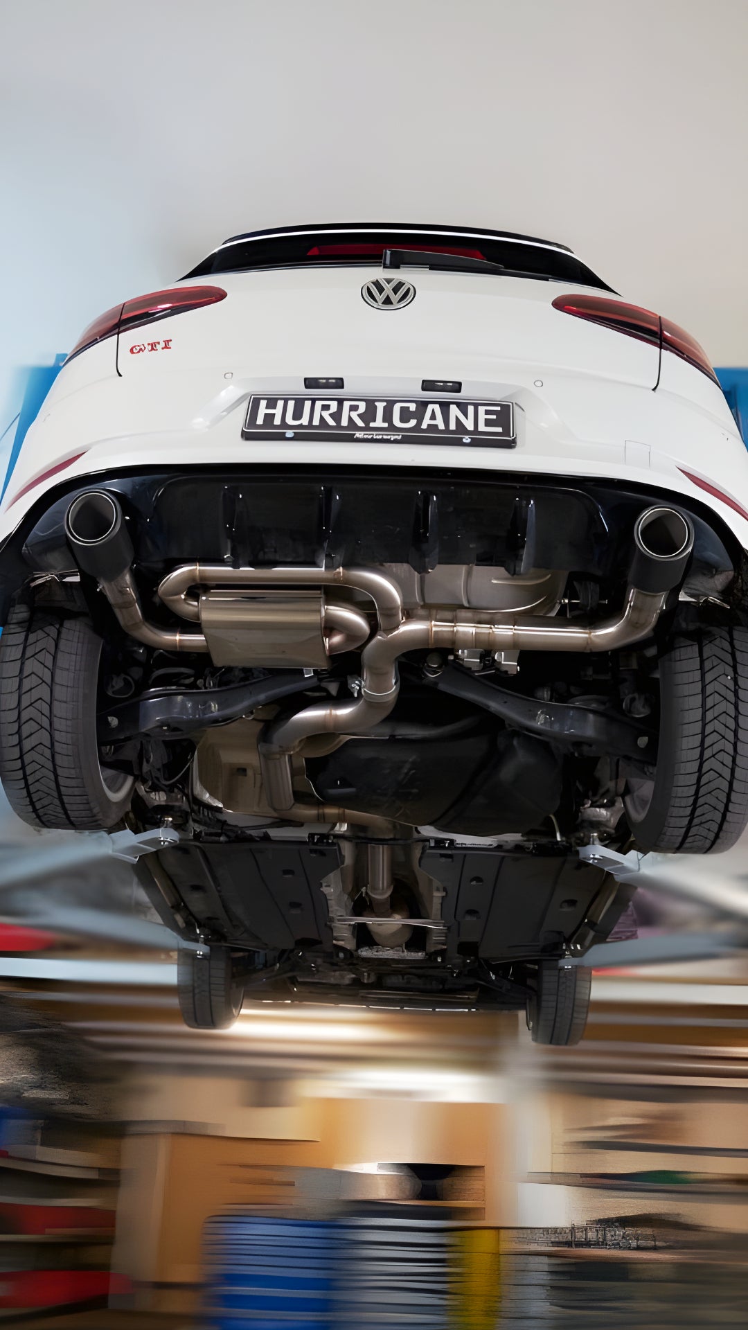 Sportovní klapkový výfuk Hurricane 3,5″ – VW Golf GTI 7.5 TCR s OPF verze V2