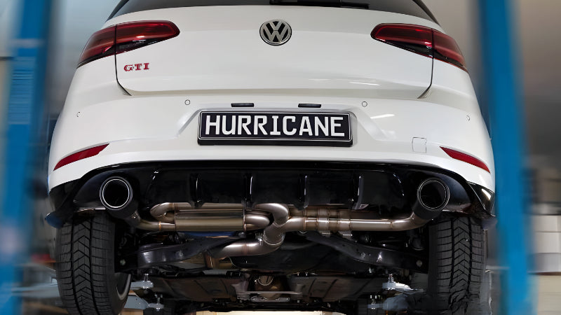Sportovní klapkový výfuk Hurricane 3,5″ – VW Golf GTI 7.5 TCR s OPF verze V2