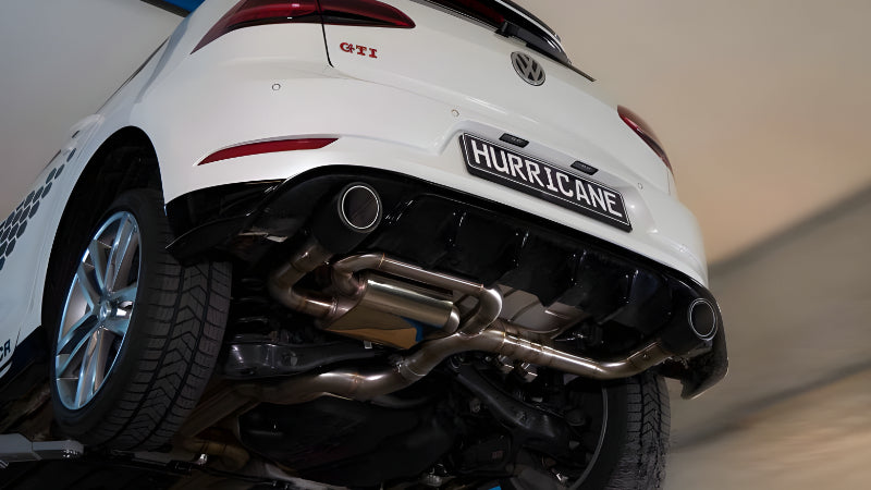 Sportovní klapkový výfuk Hurricane 3,5″ – VW Golf GTI 7.5 TCR s OPF verze V2