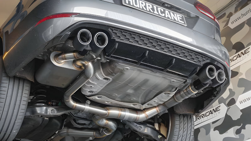 Sportovní klapkový výfuk Hurricane 3,5″ – VW Golf 7.5 R Variant 300 k s OPF verze V2