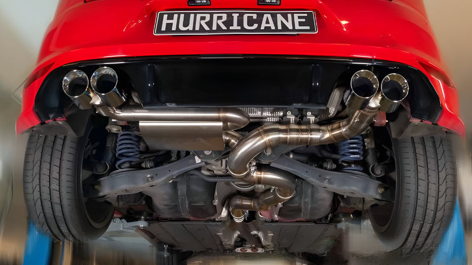 Sportovní klapkový výfuk Hurricane 3,5″ – VW Golf 7 R před faceliftem verze V2