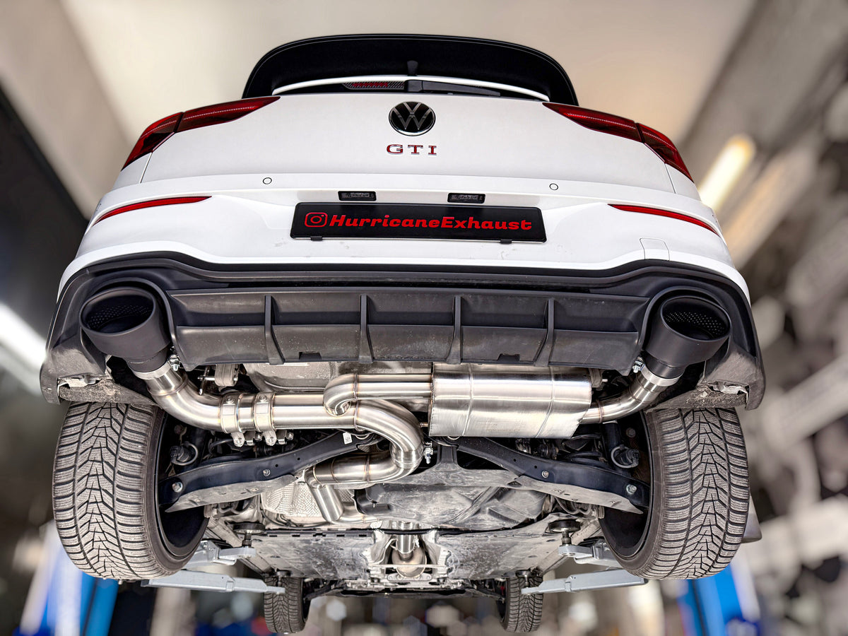 Sportovní klapkový výfuk Hurricane 3,5″ – VW Golf 8,5 GTI Clubsport 300 k FWD