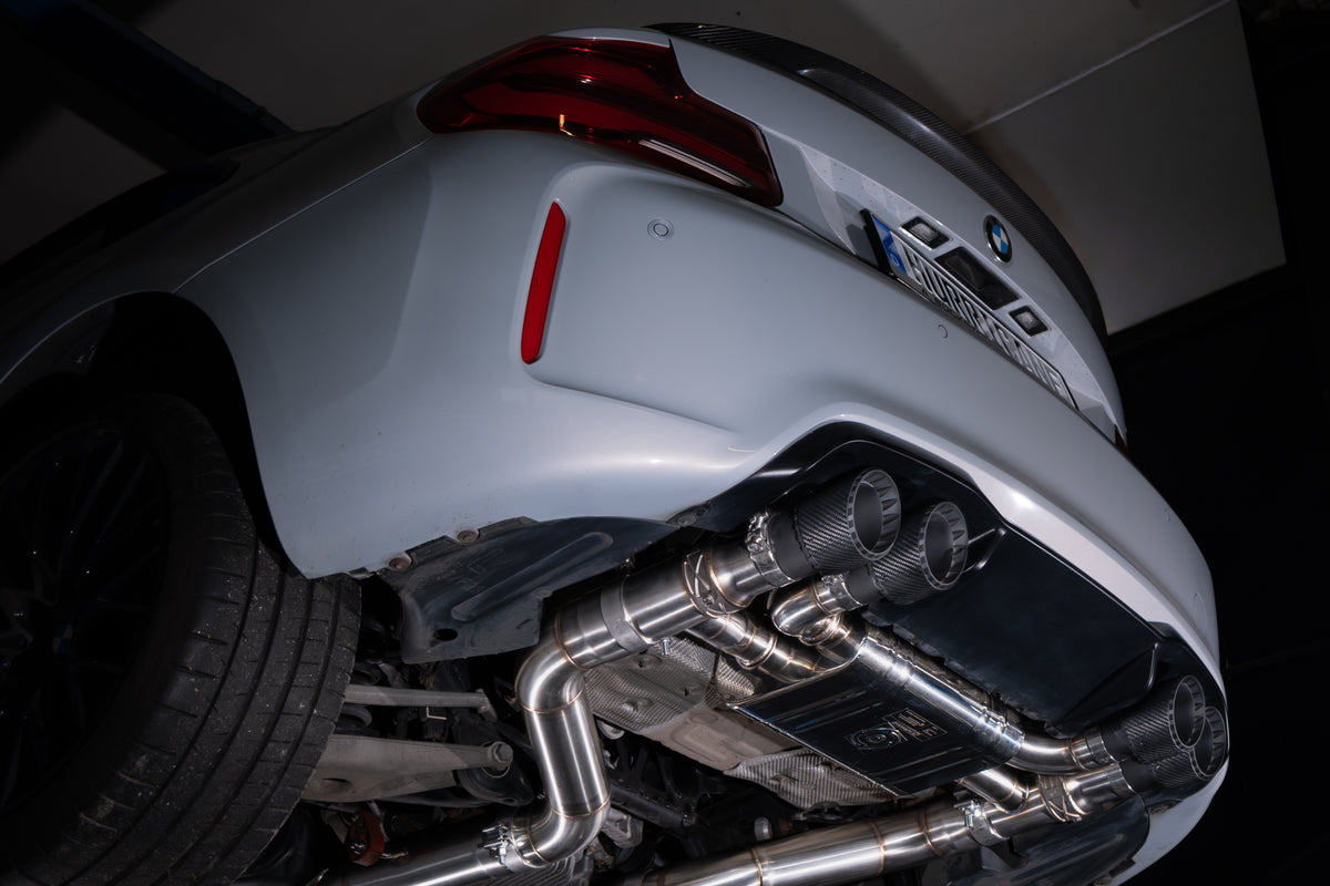 Sportovní klapkový výfuk Hurricane 3,5″ – BMW M2 F87 Competition