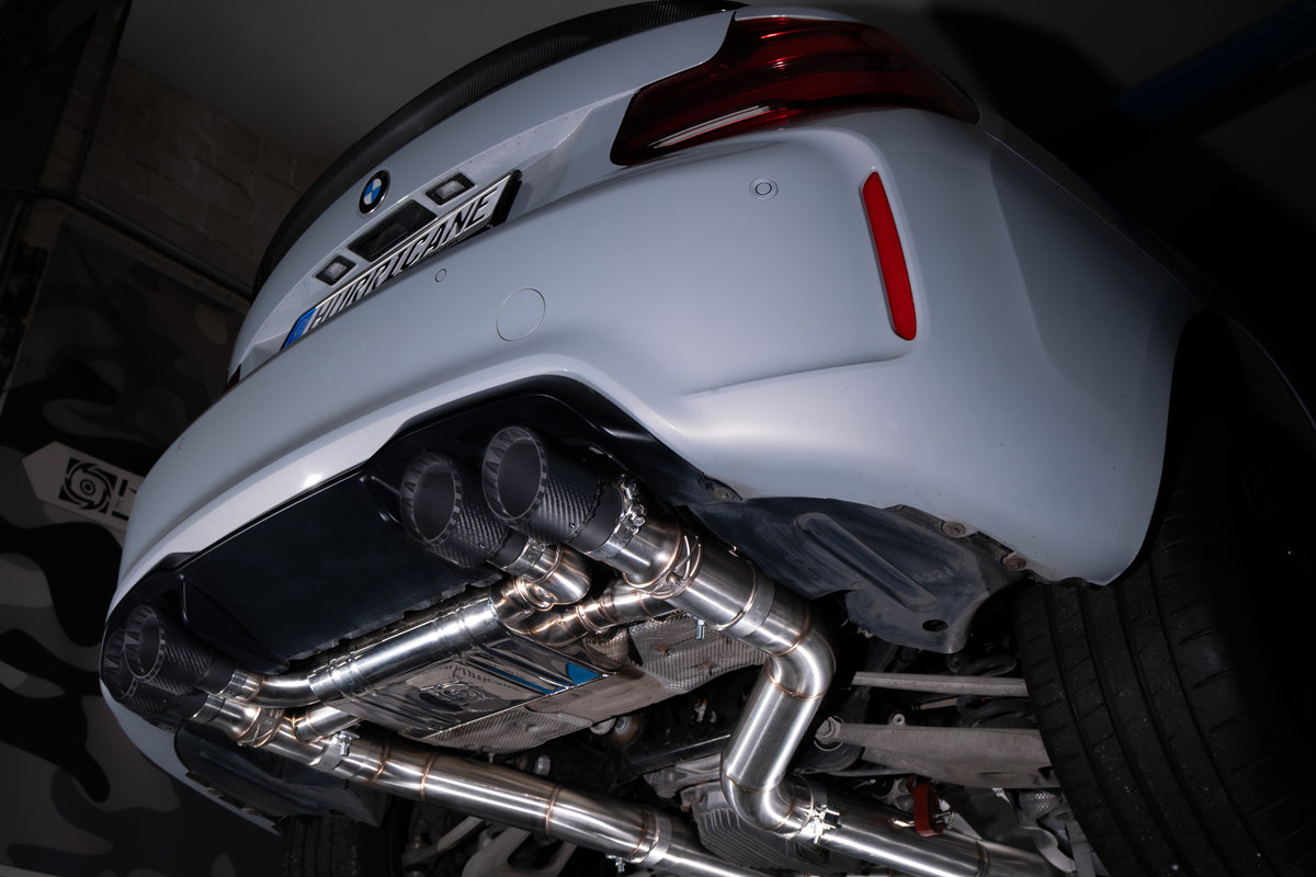 Sportovní klapkový výfuk Hurricane 3,5″ – BMW M2 F87 Competition