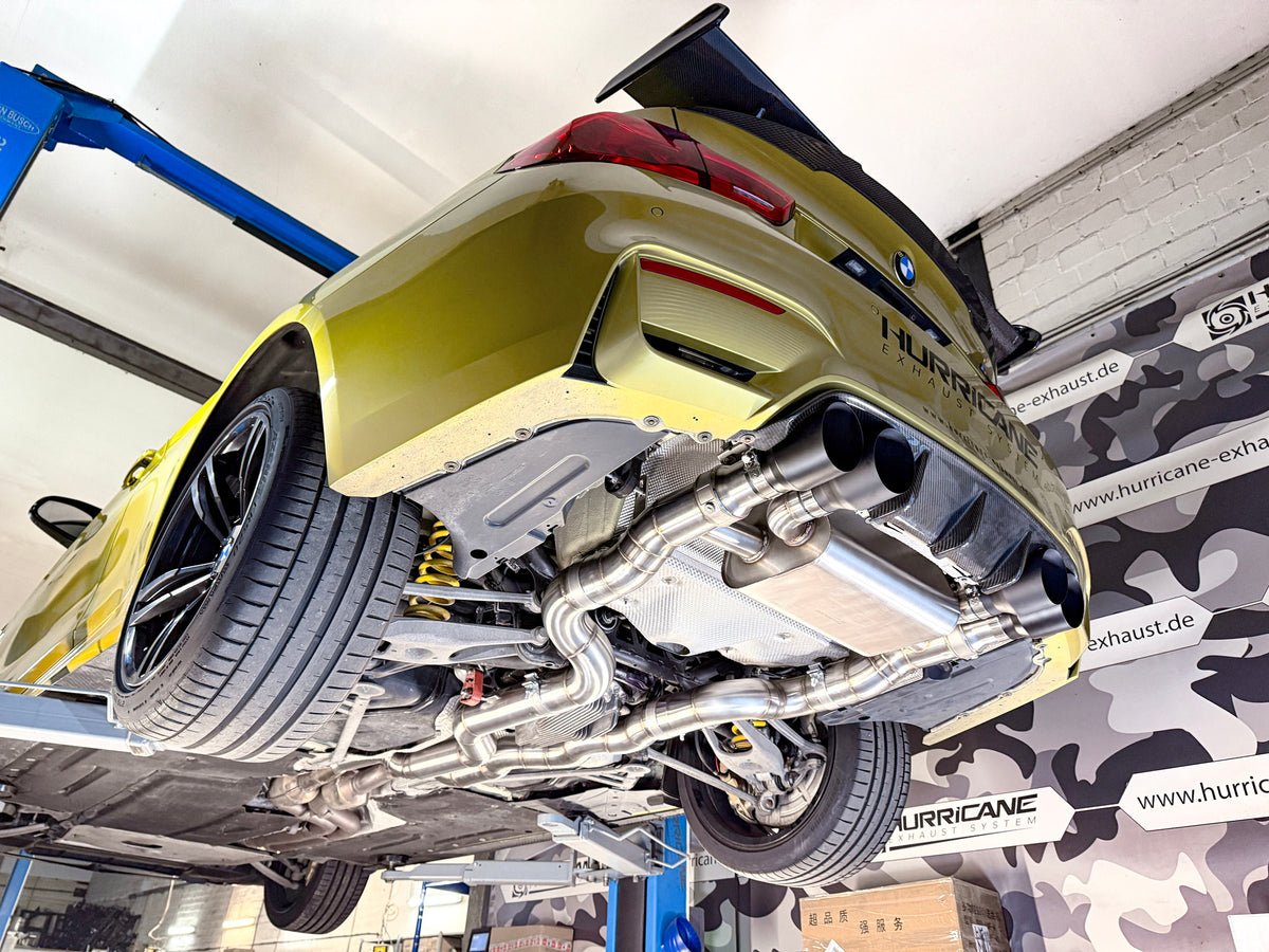 Sportovní klapkový výfuk Hurricane 3,5″ equal length – BMW M3 F80 CS 460 k