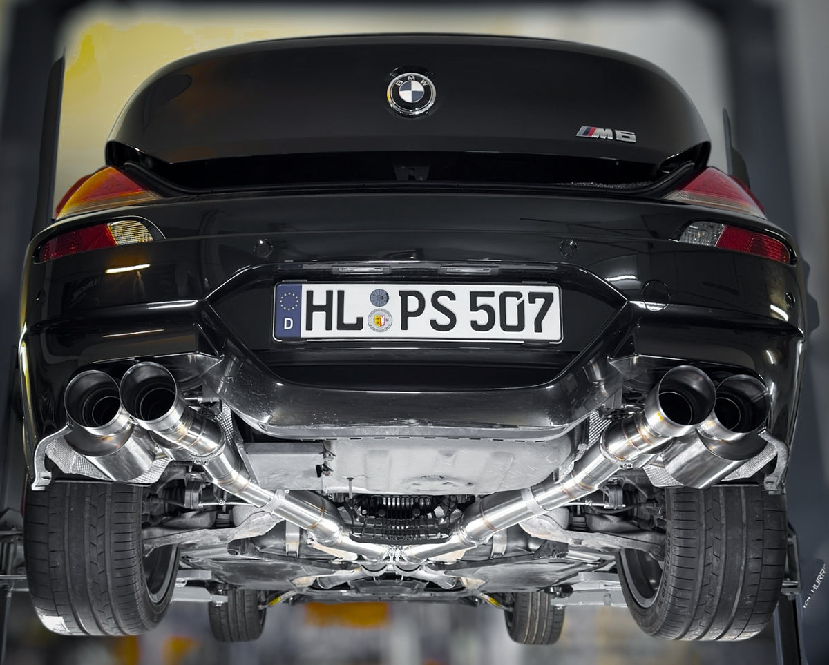 Sportovní klapkový výfuk Hurricane 3,5″ – BMW E63 M6