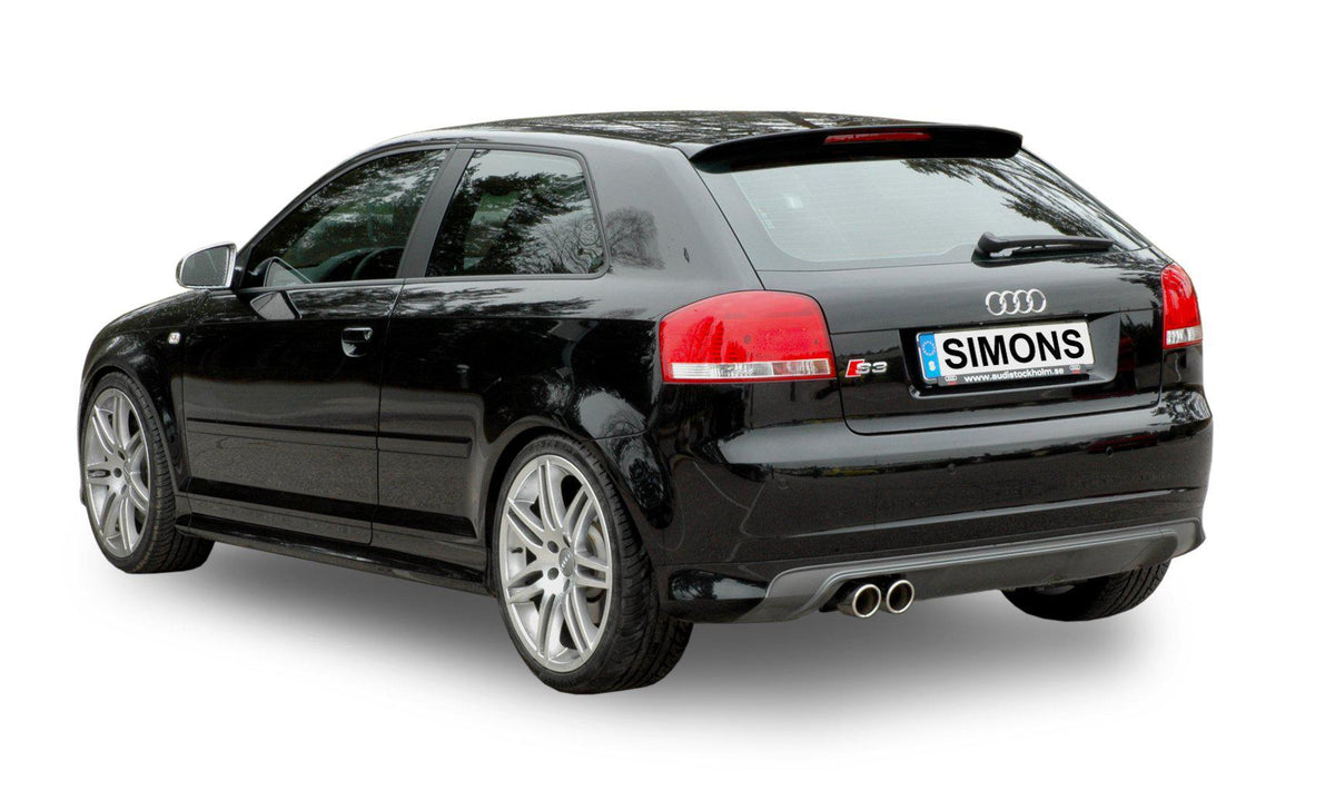Sportovní výfuk Simons – AUDI A3 (8P) Quattro 1.8TFSI/2.0TFSI (2005–2013) / S3 (8P) Quattro 2.0TFSI 265 k (2007–2013) - 040-BBR