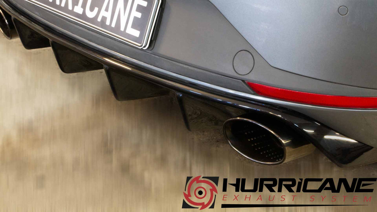 Sportovní klapkový výfuk Hurricane 3,5″ – Seat Leon Cupra ST 290 FWD s OPF 5F verze V3 facelift