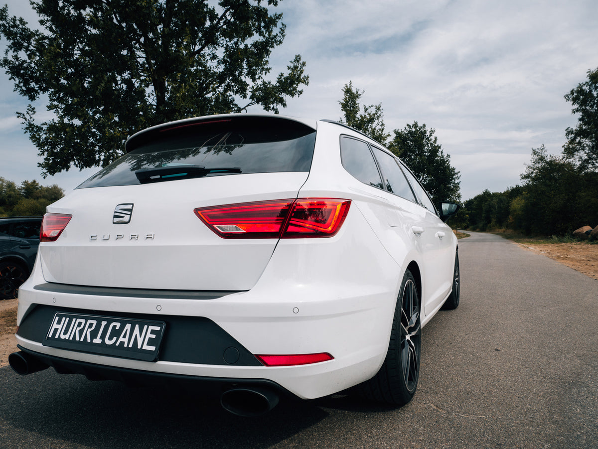 Sportovní klapkový výfuk Hurricane 3,5″ – Seat Leon Cupra ST 300 FWD 5F verze V2