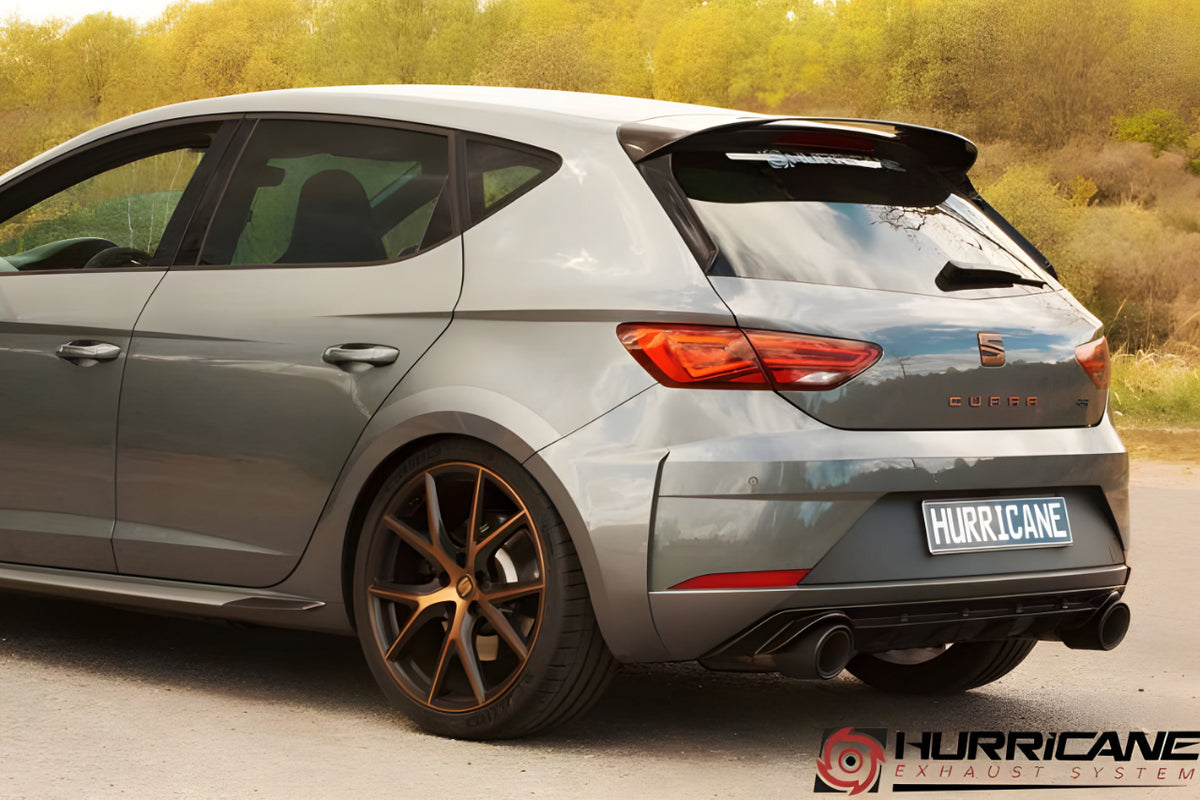 Sportovní klapkový výfuk Hurricane 3,5″ – Seat Leon Cupra R 310 k Limited Edition 5F verze V3