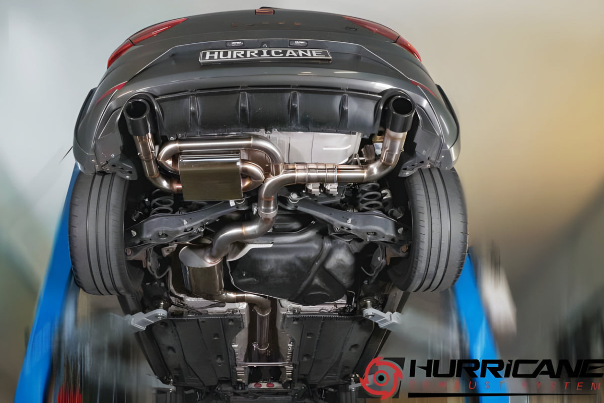 Sportovní klapkový výfuk Hurricane 3,5″ – Seat Leon Cupra R 310 k Limited Edition 5F verze V3