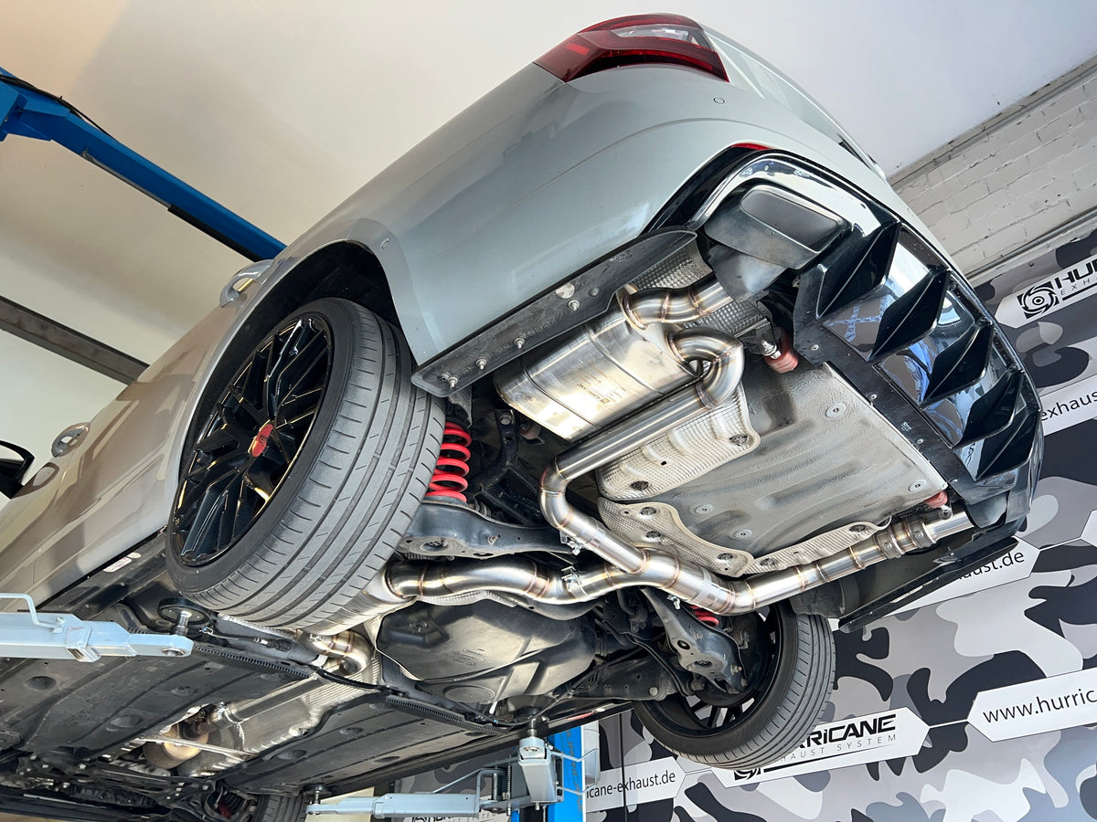 Sportovní klapkový výfuk Hurricane 3,5″ – Skoda Octavia RS 245 k s OPF 5E verze V3