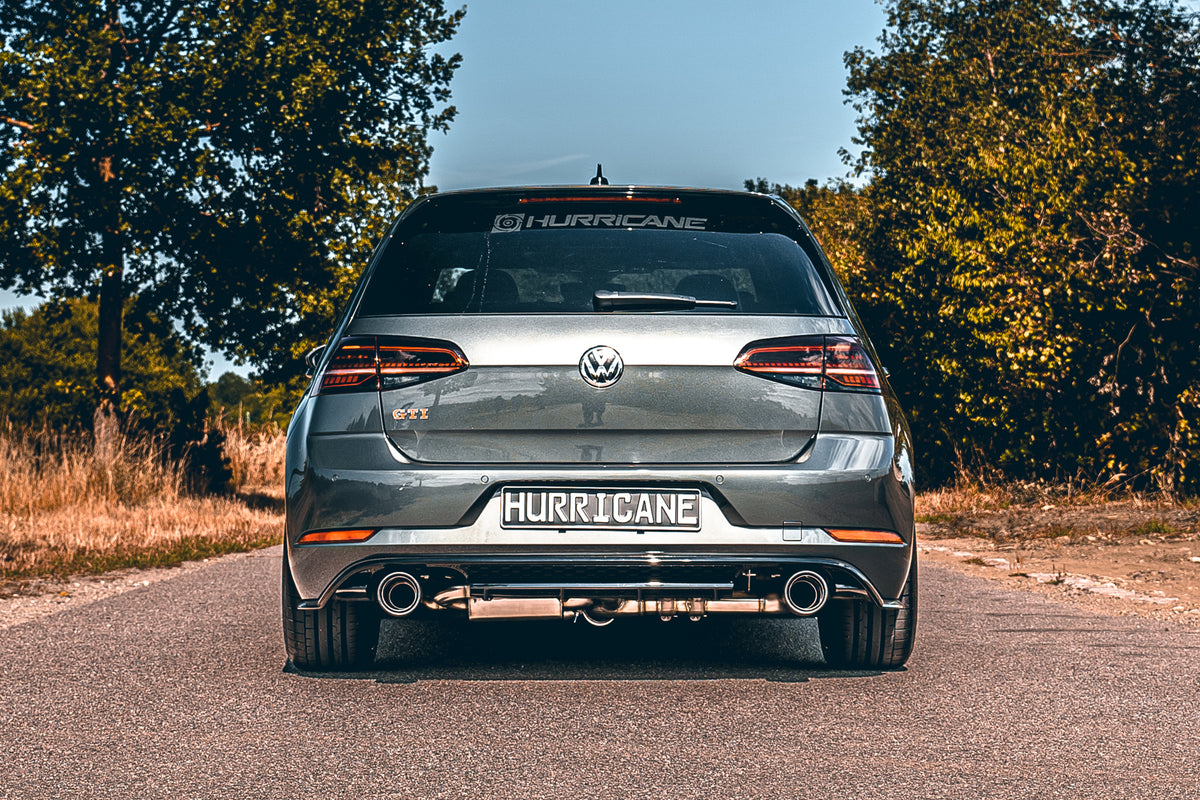 Sportovní klapkový výfuk Hurricane 3,5″ – VW Golf GTI 7.5 Performance s OPF verze V2
