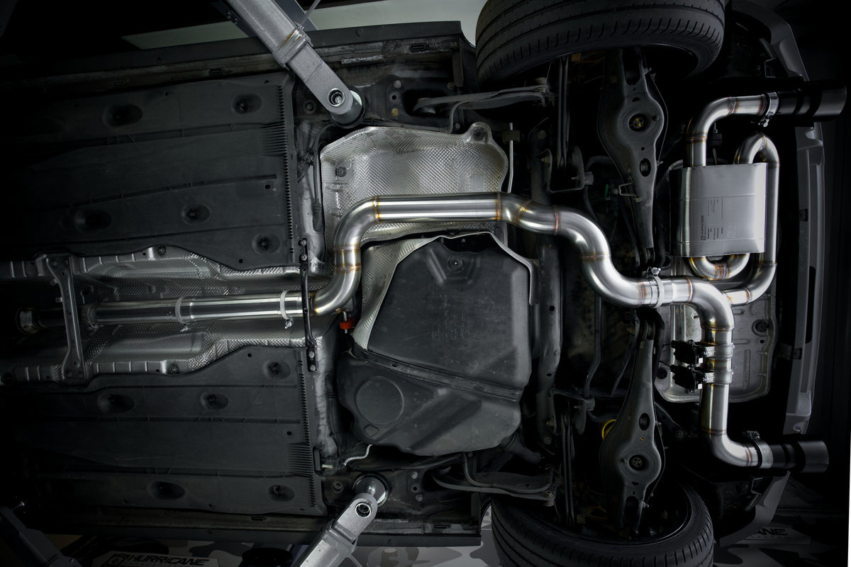 Sportovní klapkový výfuk Hurricane 3,5″ – VW Golf GTI 7.5 Performance facelift verze V2