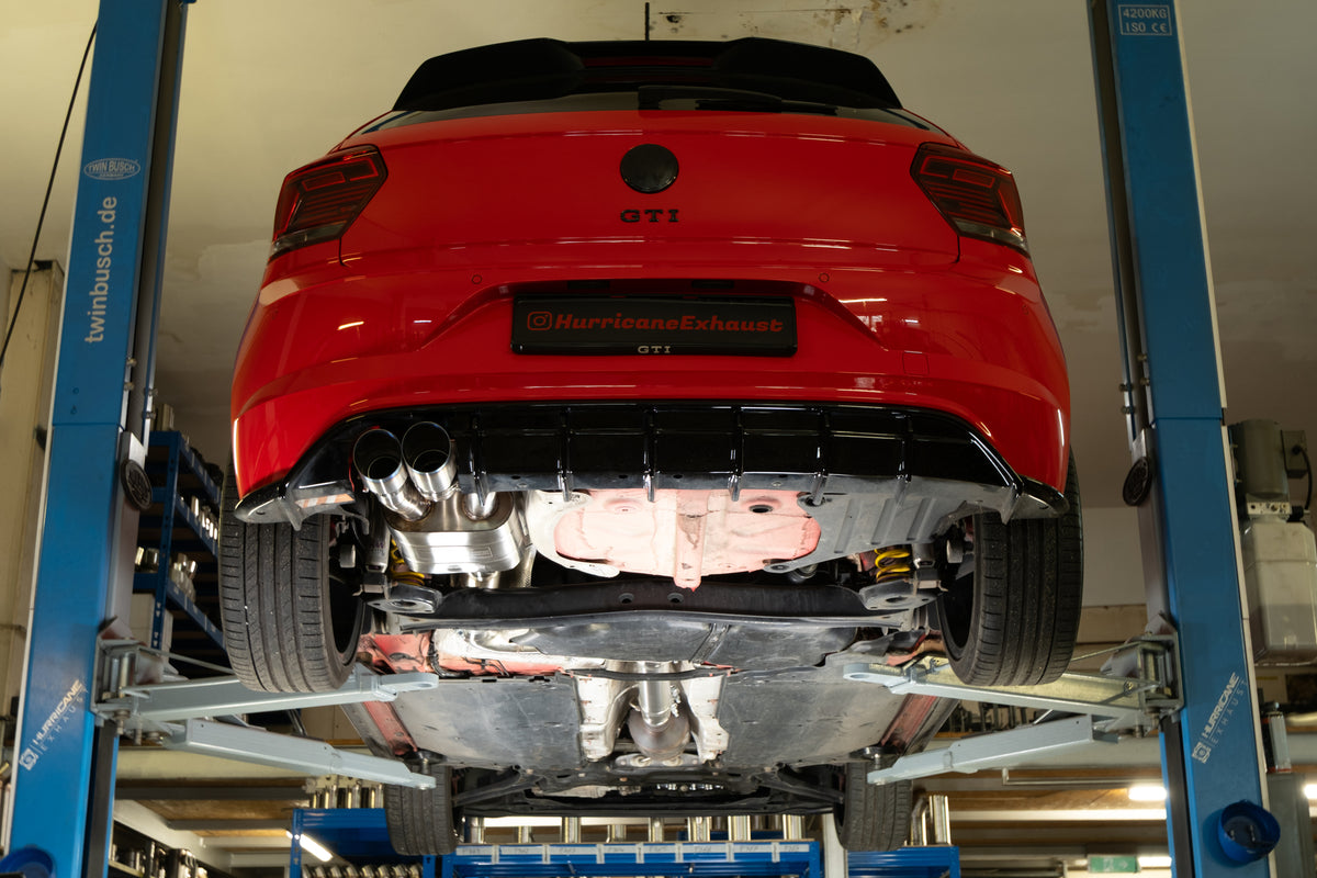 Sportovní klapkový výfuk Hurricane 3,5″ – VW Polo GTI 200 k před faceliftem s OPF
