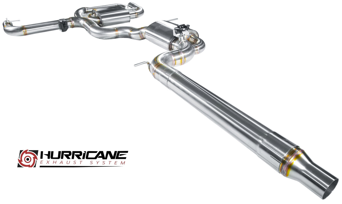 Sportovní klapkový výfuk Hurricane 3,5″ – VW Scirocco III / R 2.0 TSI 265-280 k verze V3