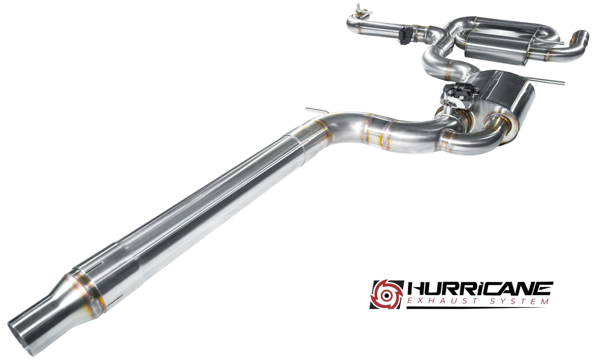 Sportovní klapkový výfuk Hurricane 3,5″ – VW Scirocco III / R 2.0 TSI 265-280 k verze V3