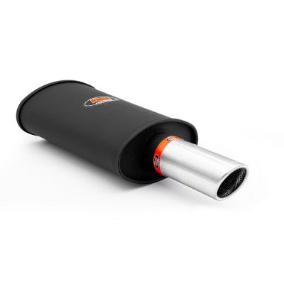 Tlumič výfuku - Sportovní tlumič RM109 se saténovou koncovkou KSZS76/76DP, vstup 63 mm