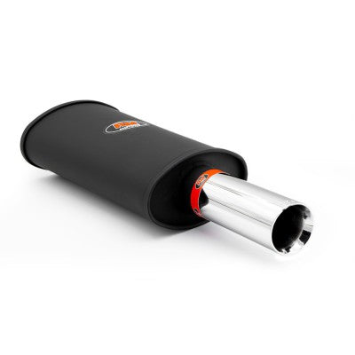 Tlumič výfuku - Sportovní tlumič RM117 s leštěnou koncovkou KPCP76/76DS, vstup 63 mm