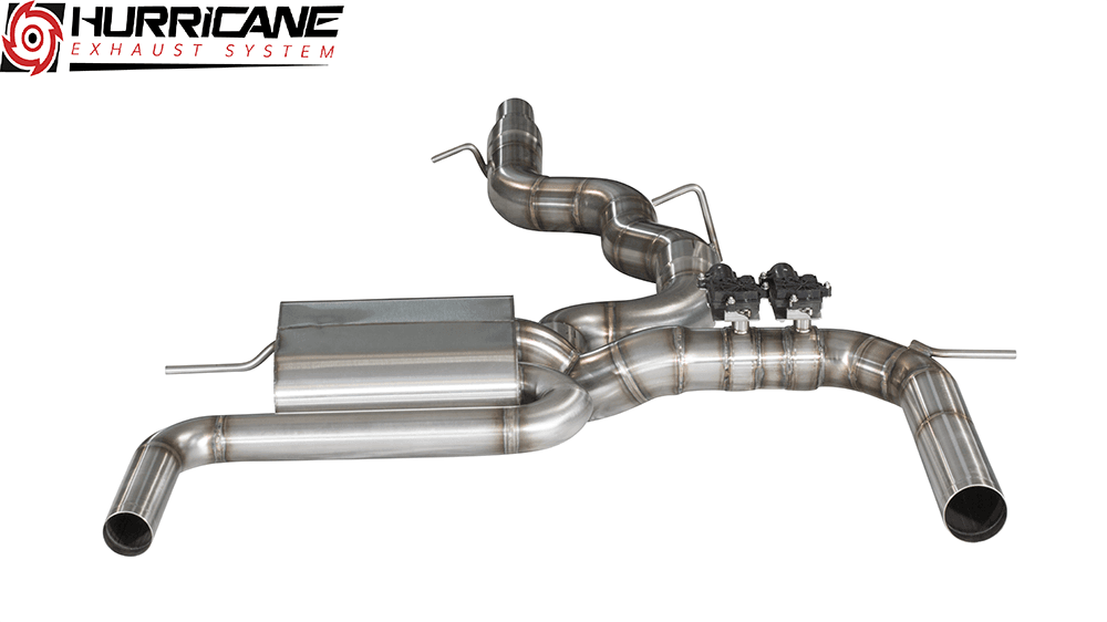 Sportovní klapkový výfuk Hurricane 3,5″ – VW Golf 7.5 R s OPF verze V2